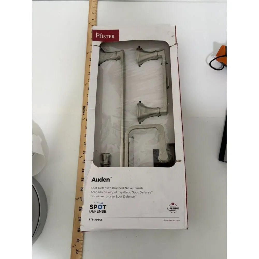 Pfister Auden spot defense brushed nickel bath accessory set BTB-AD3GS